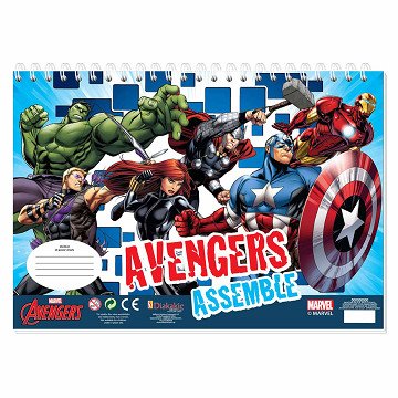 Captain America Coloring Pages with Stencil and Sticker Sheet