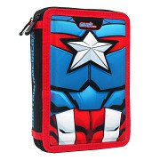 Mit Captain America gefülltes Federmäppchen