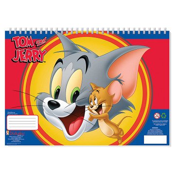 Tom & Jerry Kleurplaten met Stencil en Stickervel