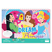 Disney Princess Coloring Pages with Stencil and Sticker Sheet