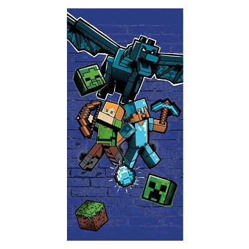 Minecraft Beach Towel 70x140cm 100% Polyester