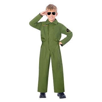 Kinderkostuum Jumpsuit Piloot, 6-8 jaar