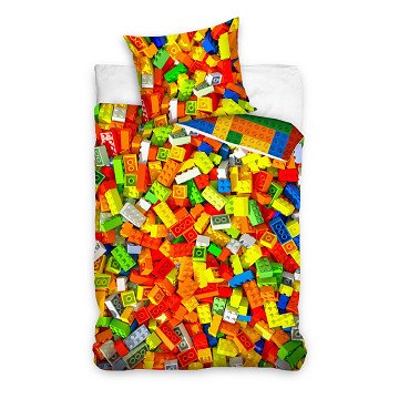 Dekbedovertrek Bricks Katoen, 140x200cm
