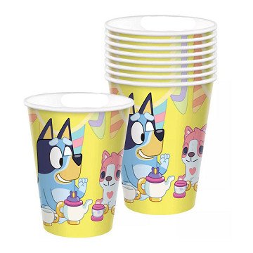 Pappbecher Bluey, 8 Stück