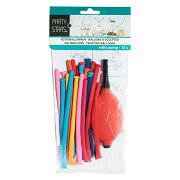 Party Stars Ballonpumpe mit 12 Modellierballons