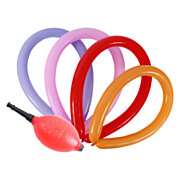 Party Stars Balloon pump with 12 modeling balloons