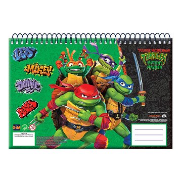 Drawing Block Ninja Turtles A4, 30 Sheets