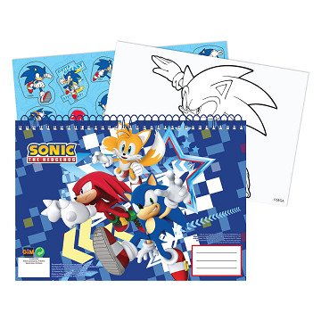Sonic Drawing Pad with Stickers