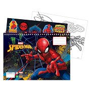 Drawing Pad Spiderman with Stickers, 40 Sheets