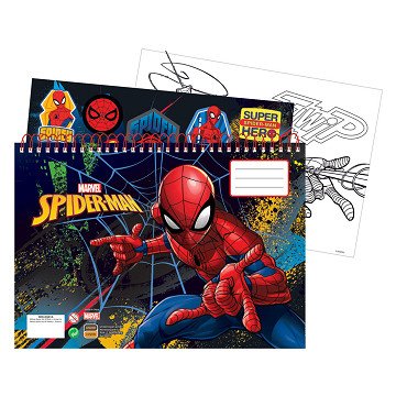 Spiderman Drawing Pad with Stickers, 40 Sheets