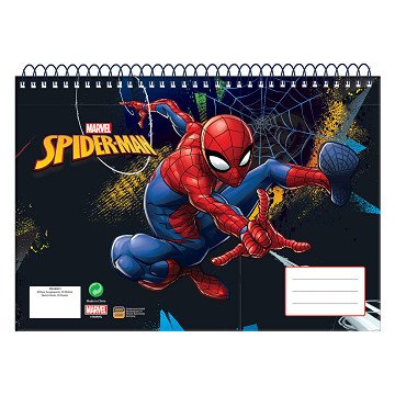 Spiderman A4 drawing pad, 30 sheets