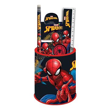 Spiderman desk set, 7 pieces.