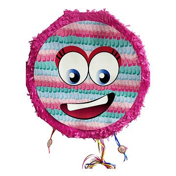 Piñata Smiley-Gesicht Rosa