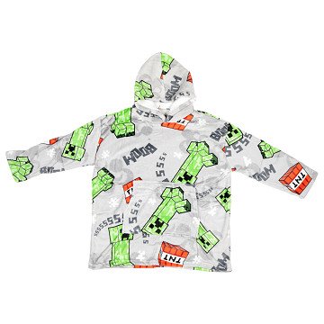 Minecraft Kids Fleece Hoodie Blanket Sweater, 7-14 years