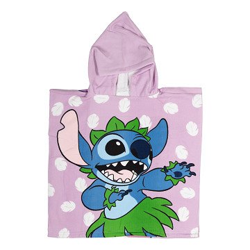 Towel Poncho Stitch Purple 55x110cm