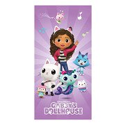 Cotton Beach Towel Gabby's Dollhouse, 140x70cm