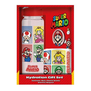 Super Mario Cadeauset - Beker, Mok en Magneet