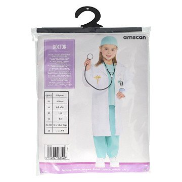 Doctor Girl Costume - 6-8 Years