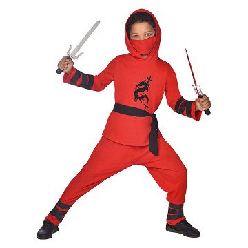 Ninja Warrior Red Kids Costume - 6-8 Years