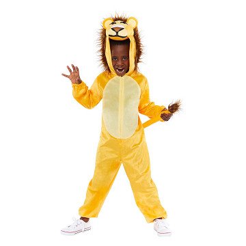 Children's Plush Lion Onesie Costume - Ages 4-6