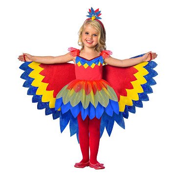 Kinderkostuum Papegaai - 5-6 jaar