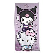 Hello Kitty & Kuromi Beach Towel - 70x140 cm