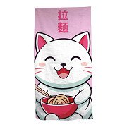 Kawaii Cat Beach Towel - 70x140 cm