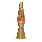 Lava lamp Gold Glitter, 40cm