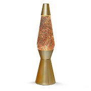 Lava lamp Gold Glitter, 40cm