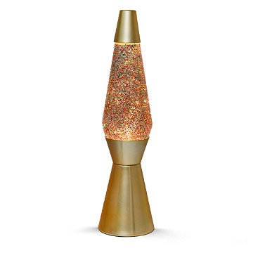 Lava lamp Gold Glitter, 40cm