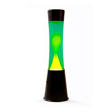 Lava lamp Black/Green/Yellow, 40cm