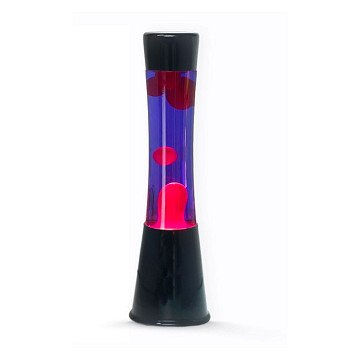 Lavalampe Schwarz/Lila/Pink, 40cm