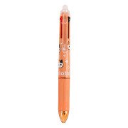 4in1 Erasable Multicolour Pen Orange Cat