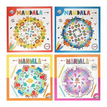 Coloring book Mandala 20.5x20.5cm