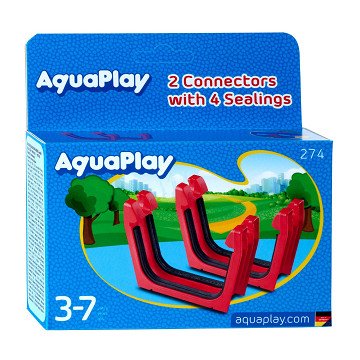 AquaPlay 274 - Connector + Rubber Seals, 2 pcs.