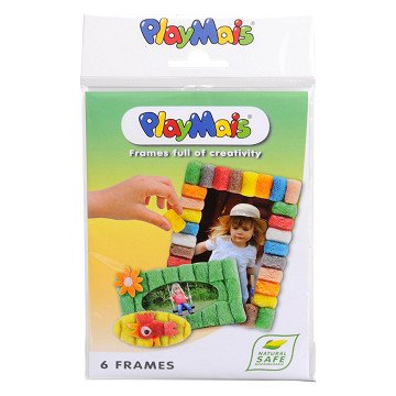 Playmais Bilderrahmen Dekorieren, 6 Stück