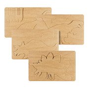 Playmais Dino-Karten Dekorieren, 4 Stk.