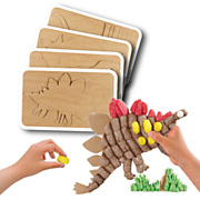 PlayMais Dino Decorating Cards, 4pcs.