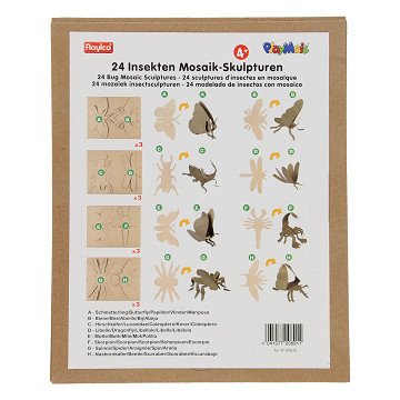 Playmais Mosaik 3D Insekten Dekorieren, 24Stk.