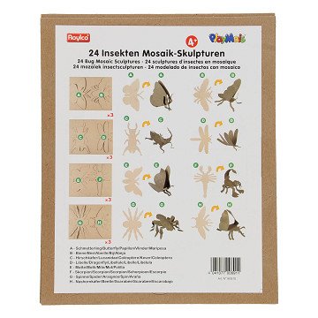 PlayMais Mosaic 3D Insect Decorations, 24 pcs.