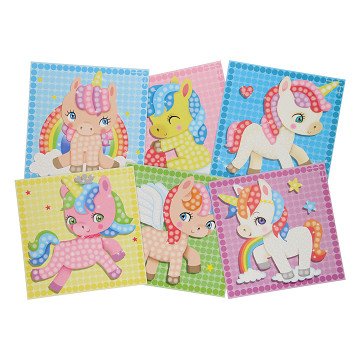Playmais Mosaikkarten Einhorn verzieren