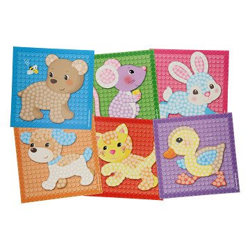 Playmais Mosaikkarten verzieren Little Friends