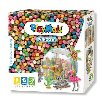 Playmais Fenstermosaik – Tiere, 2300 Teile.