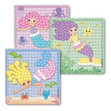 Playmais Mosaikkarten Dekorieren Traum Meerjungfrau