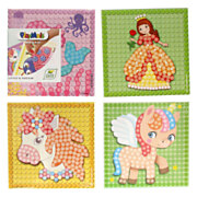 PlayMais Mosaic Cards Decorate Girls Set, 24pcs.