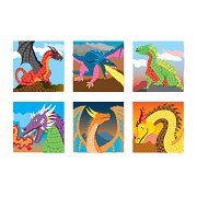 PlayMais Mosaic Kaarten Versieren Fantasy Dragon