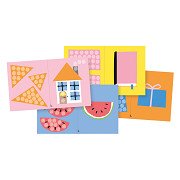 PlayMais Kaarten Versieren Vormen & Kleuren - 24st.