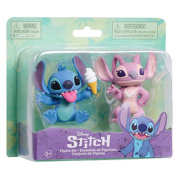 Stitch and Angel Play Figures, 2 pcs.