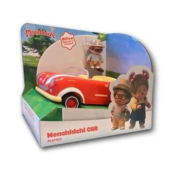 Monchhichi Car with Willow Toy Figure