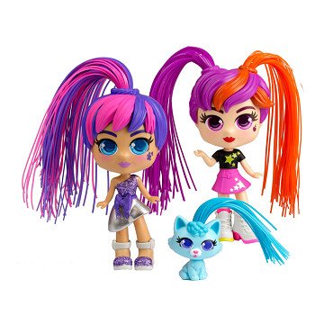 Silverlit Curli Girls Twin Set - Julli, Jolli & kitty Skye